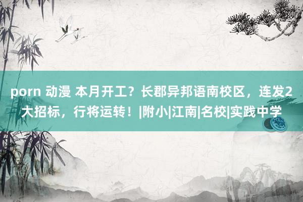 porn 动漫 本月开工？长郡异邦语南校区，连发2大招标，行将运转！|附小|江南|名校|实践中学