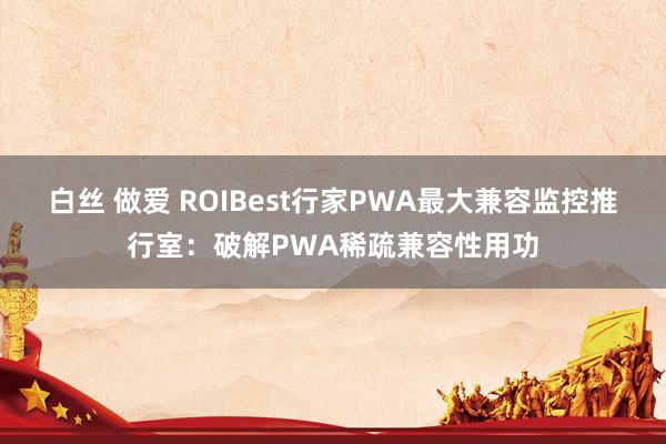 白丝 做爱 ROIBest行家PWA最大兼容监控推行室：破解PWA稀疏兼容性用功
