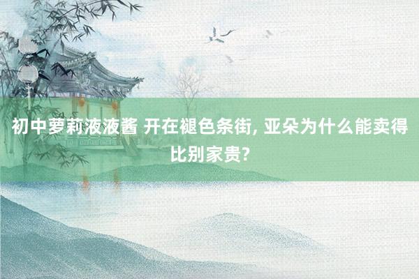 初中萝莉液液酱 开在褪色条街， 亚朵为什么能卖得比别家贵?